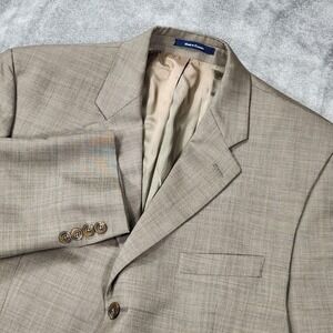 Ralph Lauren Blazer Mens‎ 44 Tan Wool Cashmere Made In Canada Sport Coat Jacket